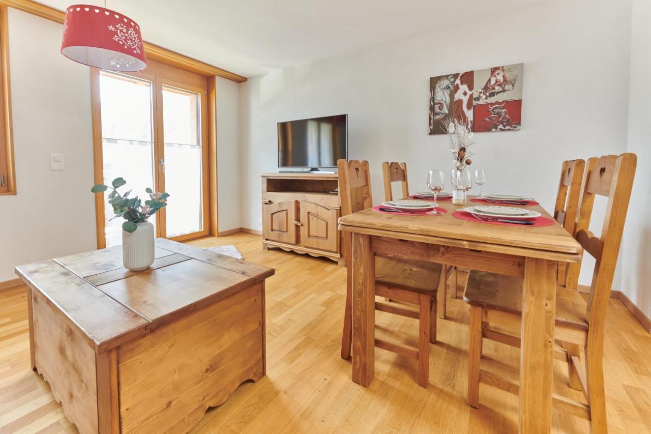 Magnifique Appartement Aux Diablerets Avec Vue Imprenable Les Diablerets Exterior foto